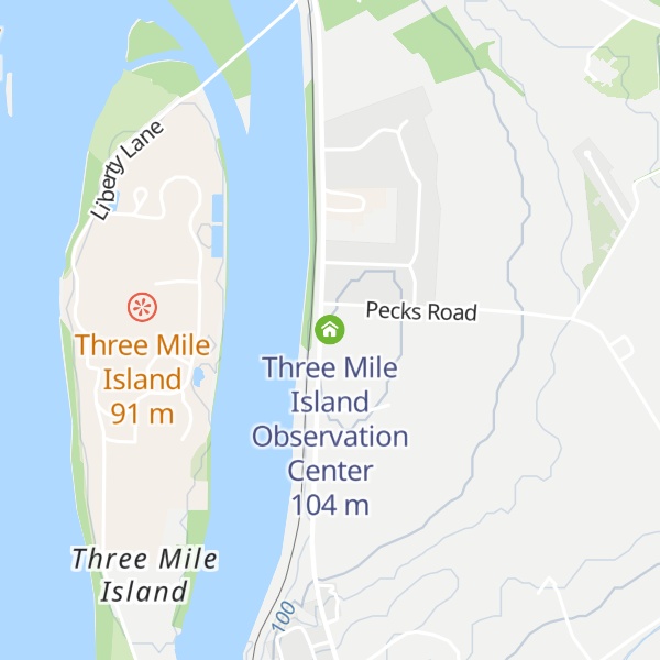 Map of Three Mile Island Observation Center