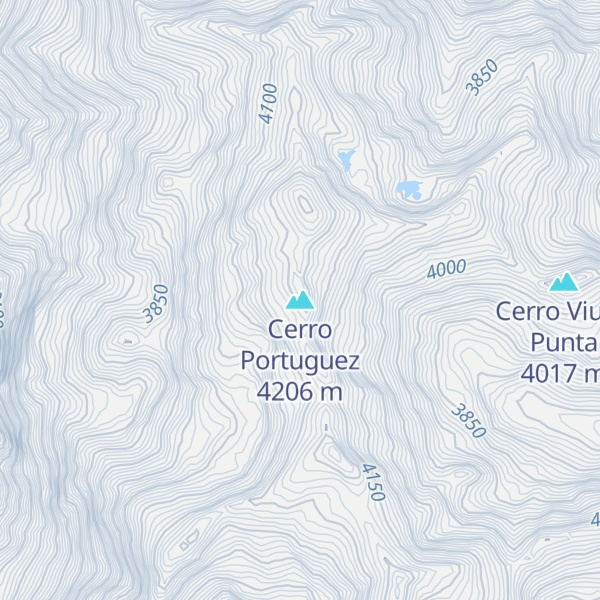 Map of Cerro Portuguez
