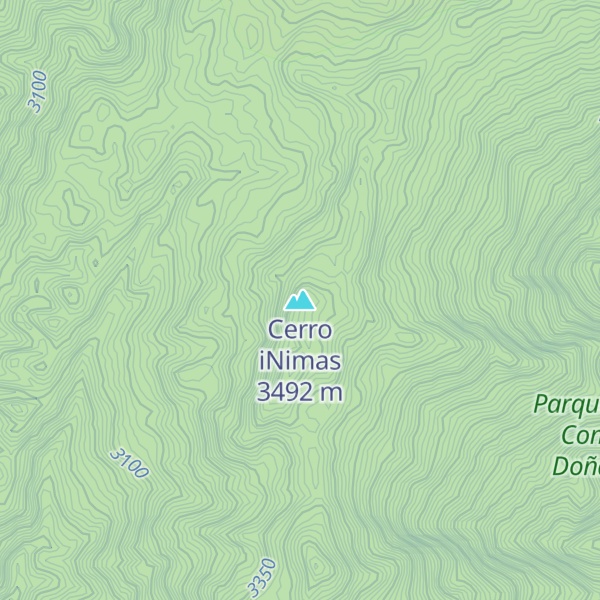 Map of Cerro iNimas
