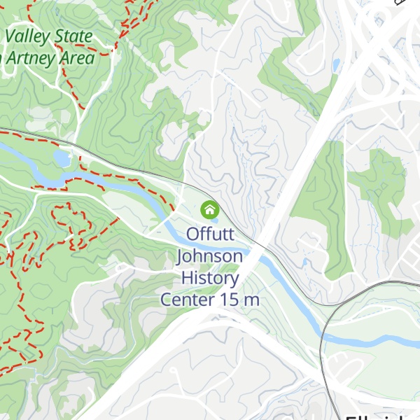 Map of Offutt Johnson History Center