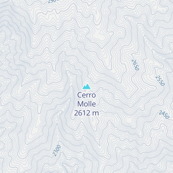 Map of Cerro Molle