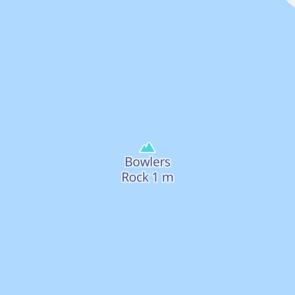 Map of Bowlers Rock