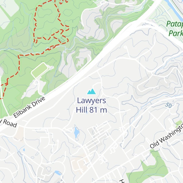 Map of Lawyers Hill