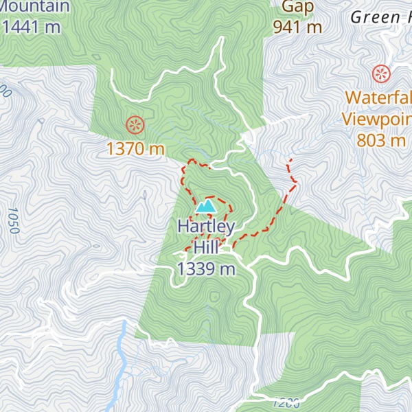 Map of Hartley Hill