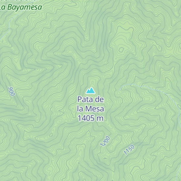 Map of Pata de la Mesa