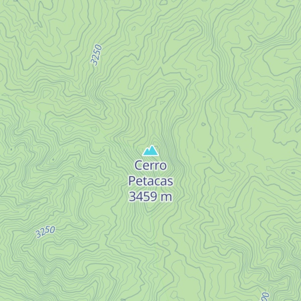 Map of Cerro Petacas