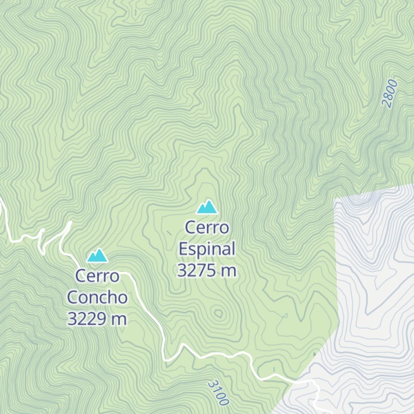 Map of Cerro Espinal