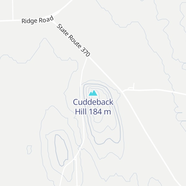 Map of Cuddeback Hill