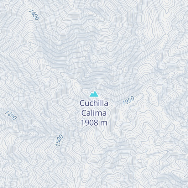 Map of Cuchilla Calima