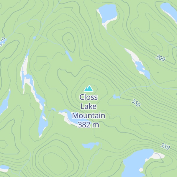 Map of Closs Lake Mountain