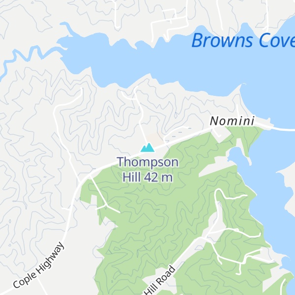 Map of Thompson Hill