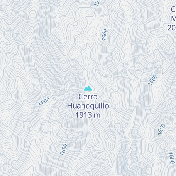 Map of Cerro Huanoquillo
