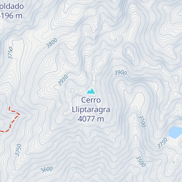 Map of Cerro Lliptaragra