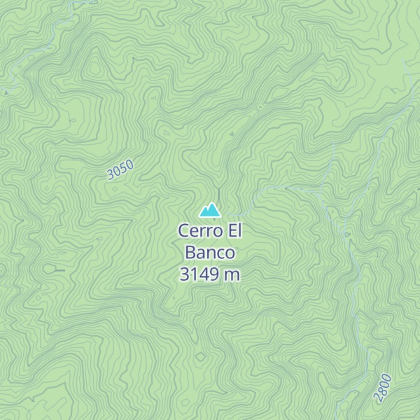 Map of Cerro El Banco