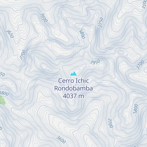 Map of Cerro Ichic Rondobamba