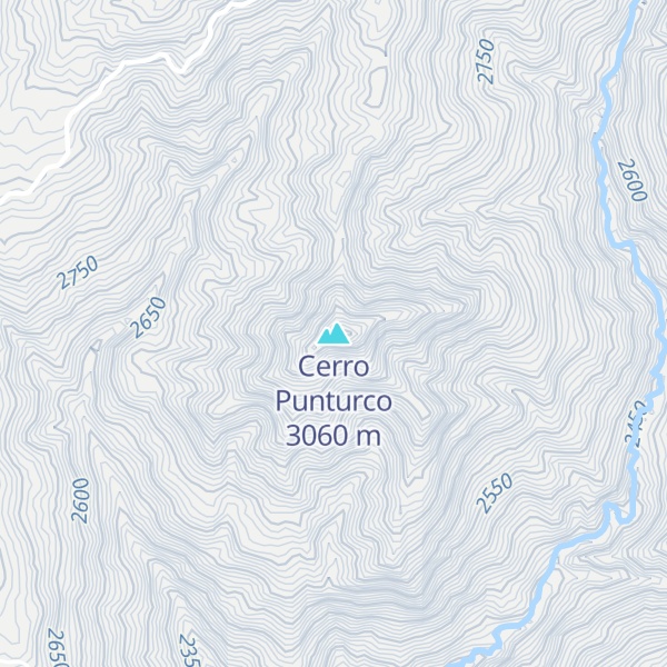 Map of Cerro Punturco