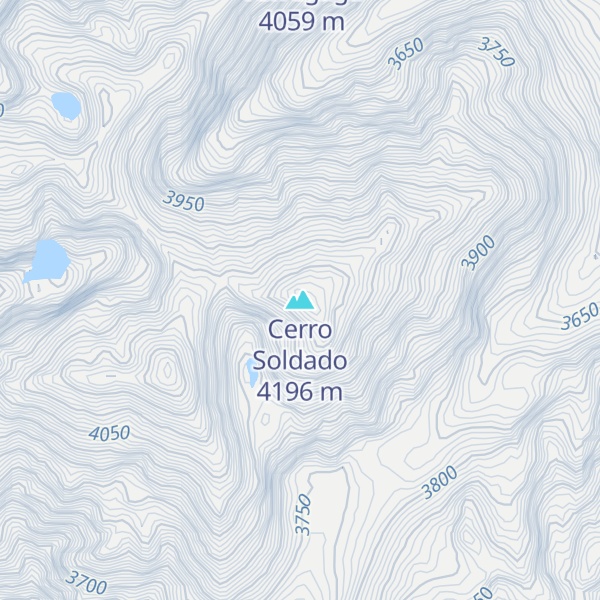 Map of Cerro Soldado