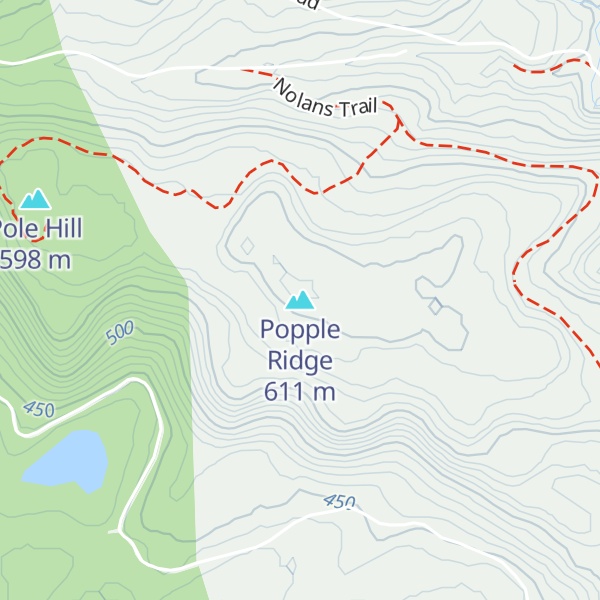 Map of Popple Ridge