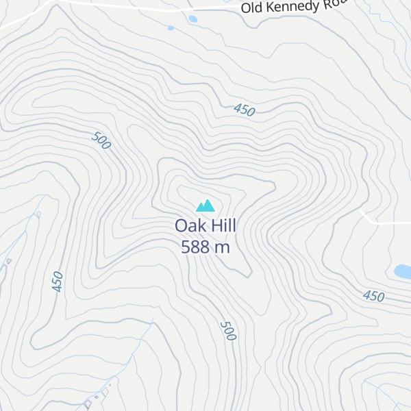 Map of Oak Hill