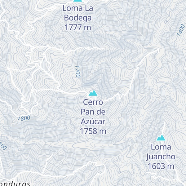 Map of Cerro Pan de Azúcar