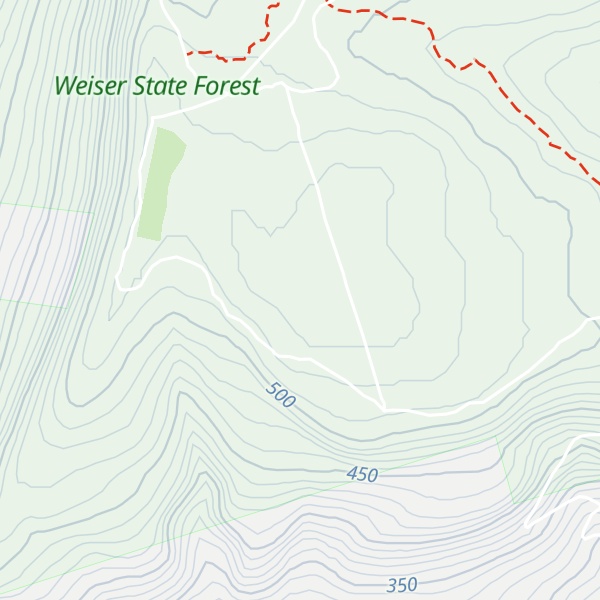 Map of Broad Mtn
