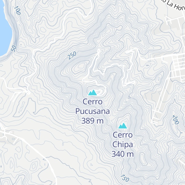 Map of Cerro Pucusana