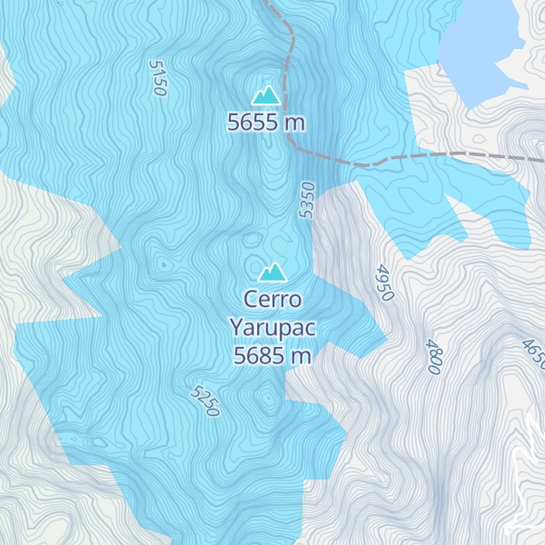 Map of Cerro Yarupac
