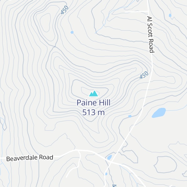 Map of Paine Hill