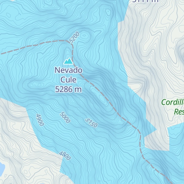 Map of Nevado Cullcushjanca