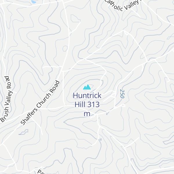 Map of Huntrick Hill