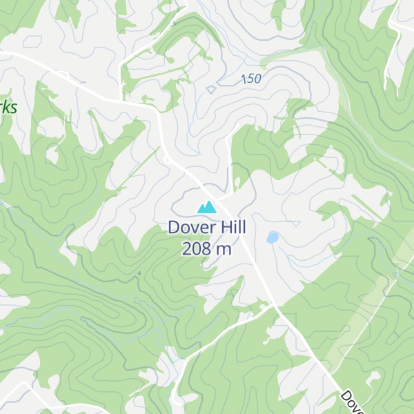 Map of Dover Hill