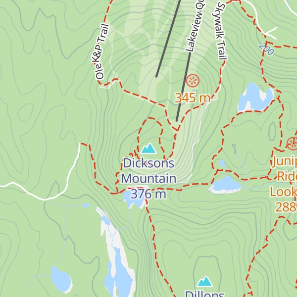 Map of Dicksons Mountain