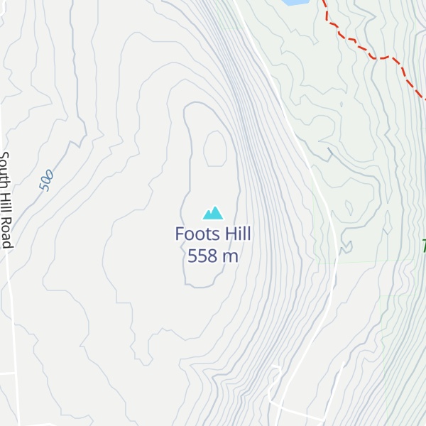 Map of Foots Hill