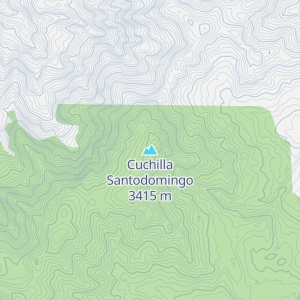 Map of Cuchilla Santodomingo
