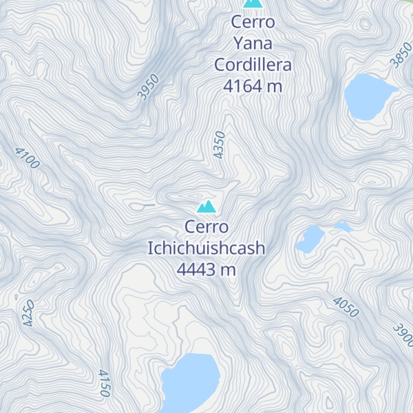 Map of Cerro Ichichuishcash