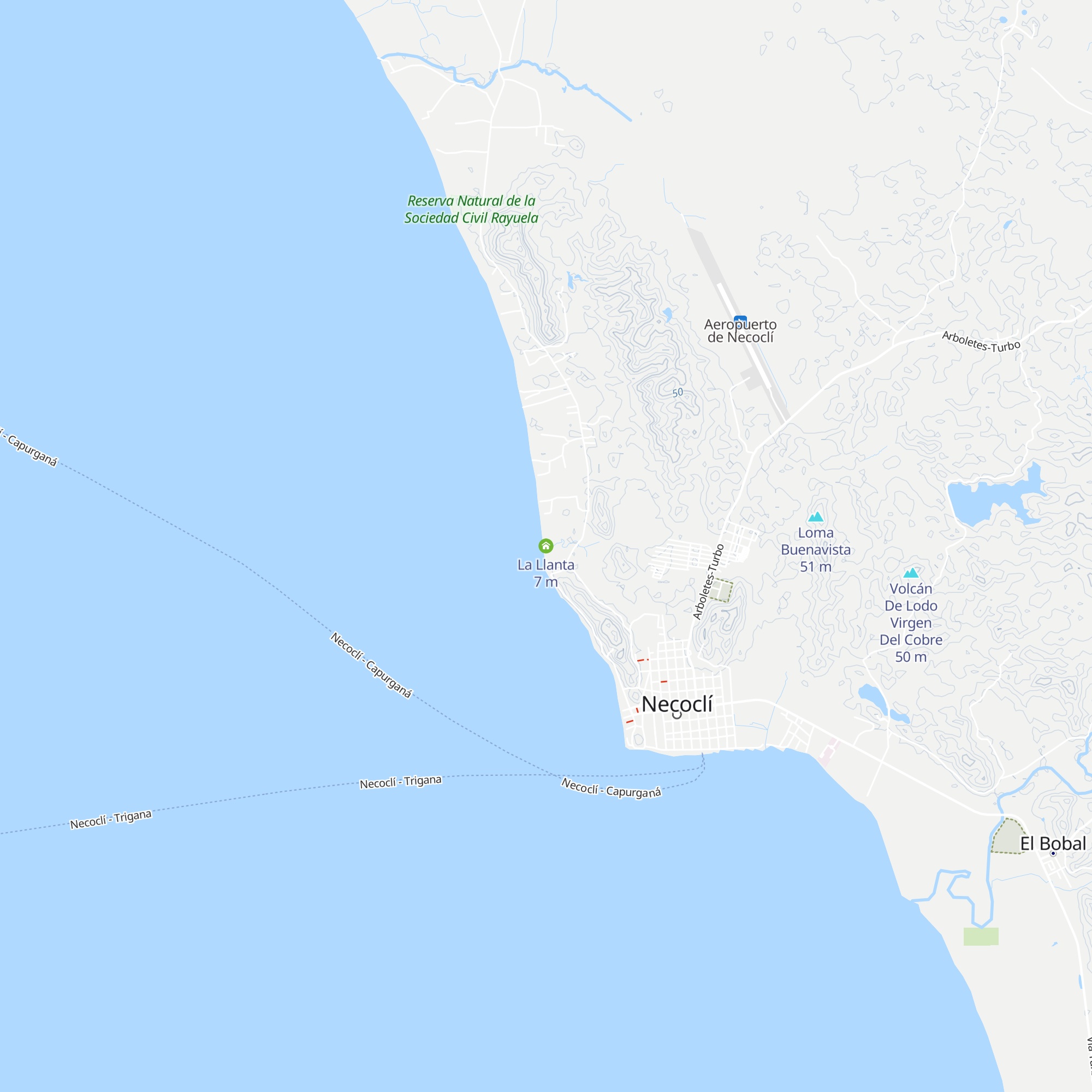 La Llanta map