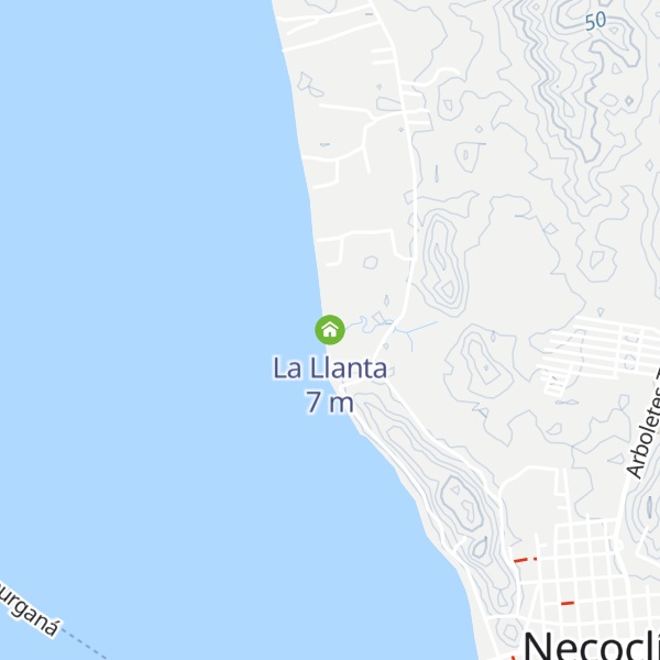 Map of La Llanta