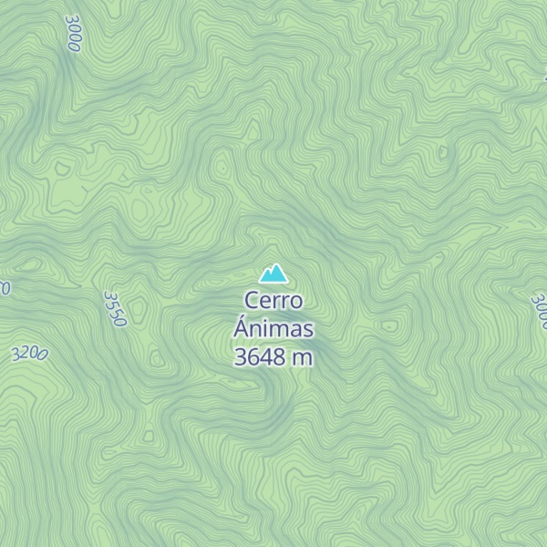 Map of Cerro Ánimas