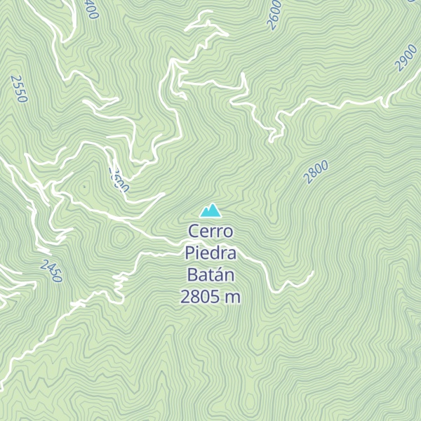 Map of Cerro Piedra Batán