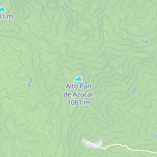Map of Alto Pan de Azúcar