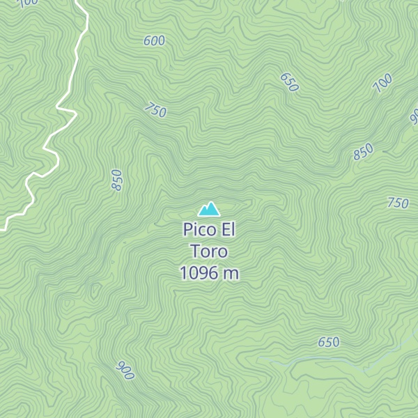 Map of Pico El Toro