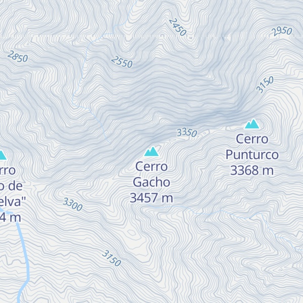 Map of Cerro Gacho