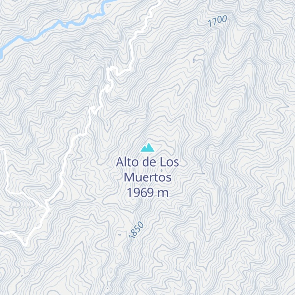 Map of Alto de Los Muertos
