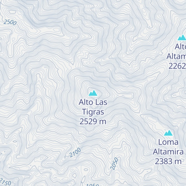 Map of Alto Las Tigras