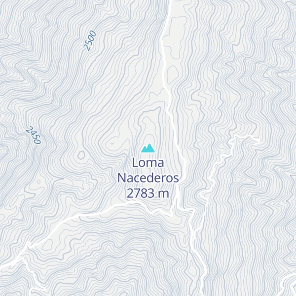 Map of Loma Nacederos