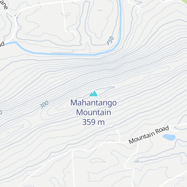 Map of Mahantango Mountain