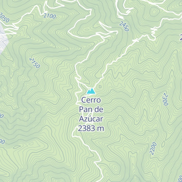 Map of Cerro Pan de Azúcar