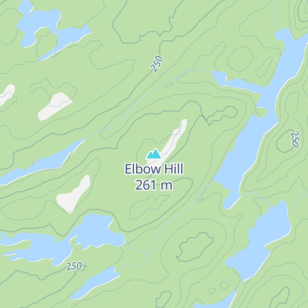 Map of Elbow Hill