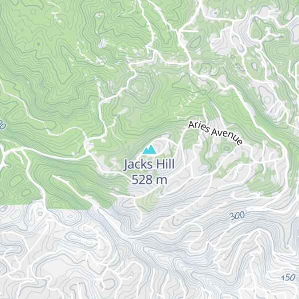 Map of Jacks Hill