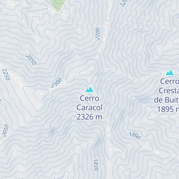Map of Cerro Caracol